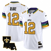 Men's New Orleans Saints #12 Chris Olave White 2024 F.U.S.E. Vapor Limited Stitched Jersey,baseball caps,new era cap wholesale,wholesale hats